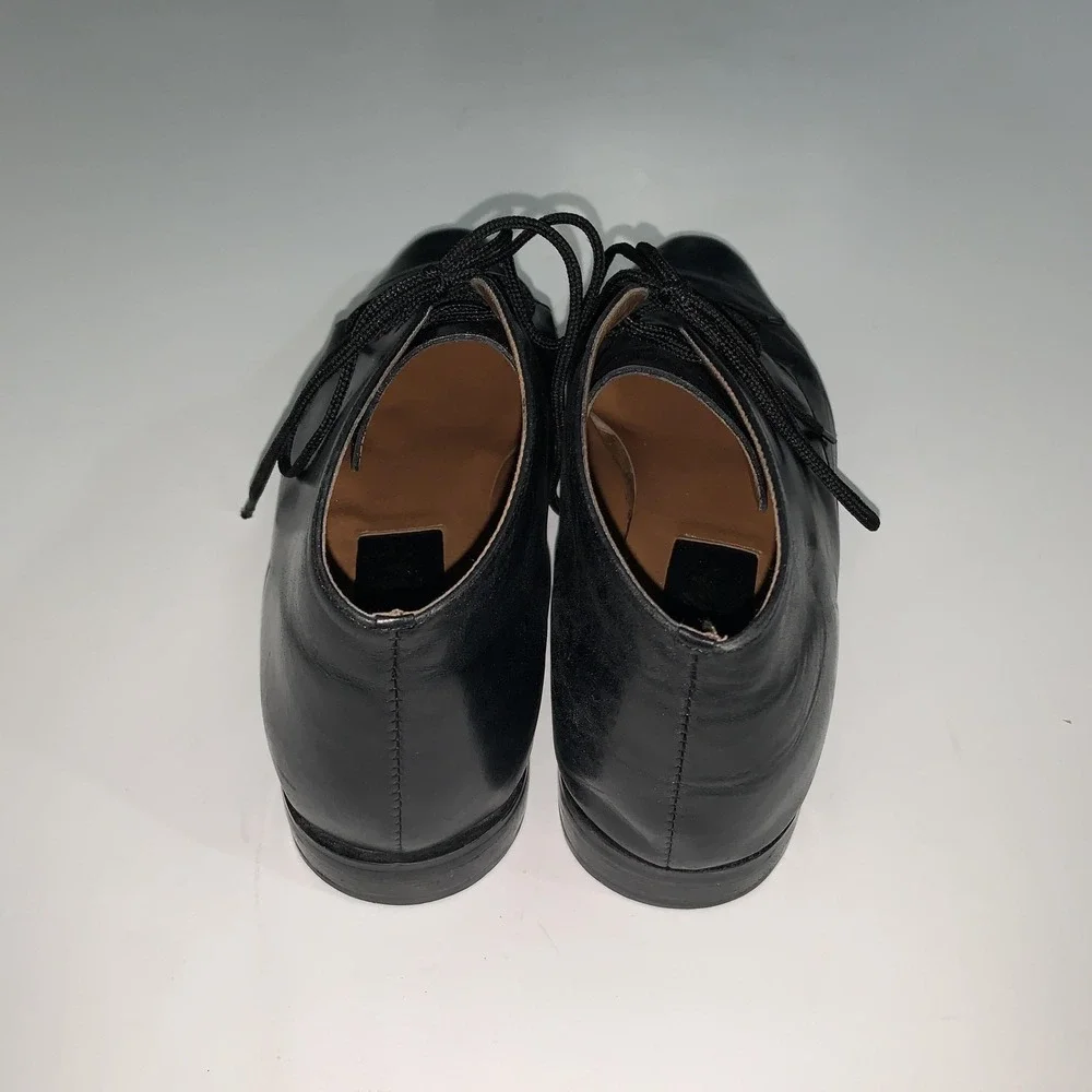 Seychelles Boots Womens 10 Black Leather Abby Ankle Lace Up Block Heel Booties